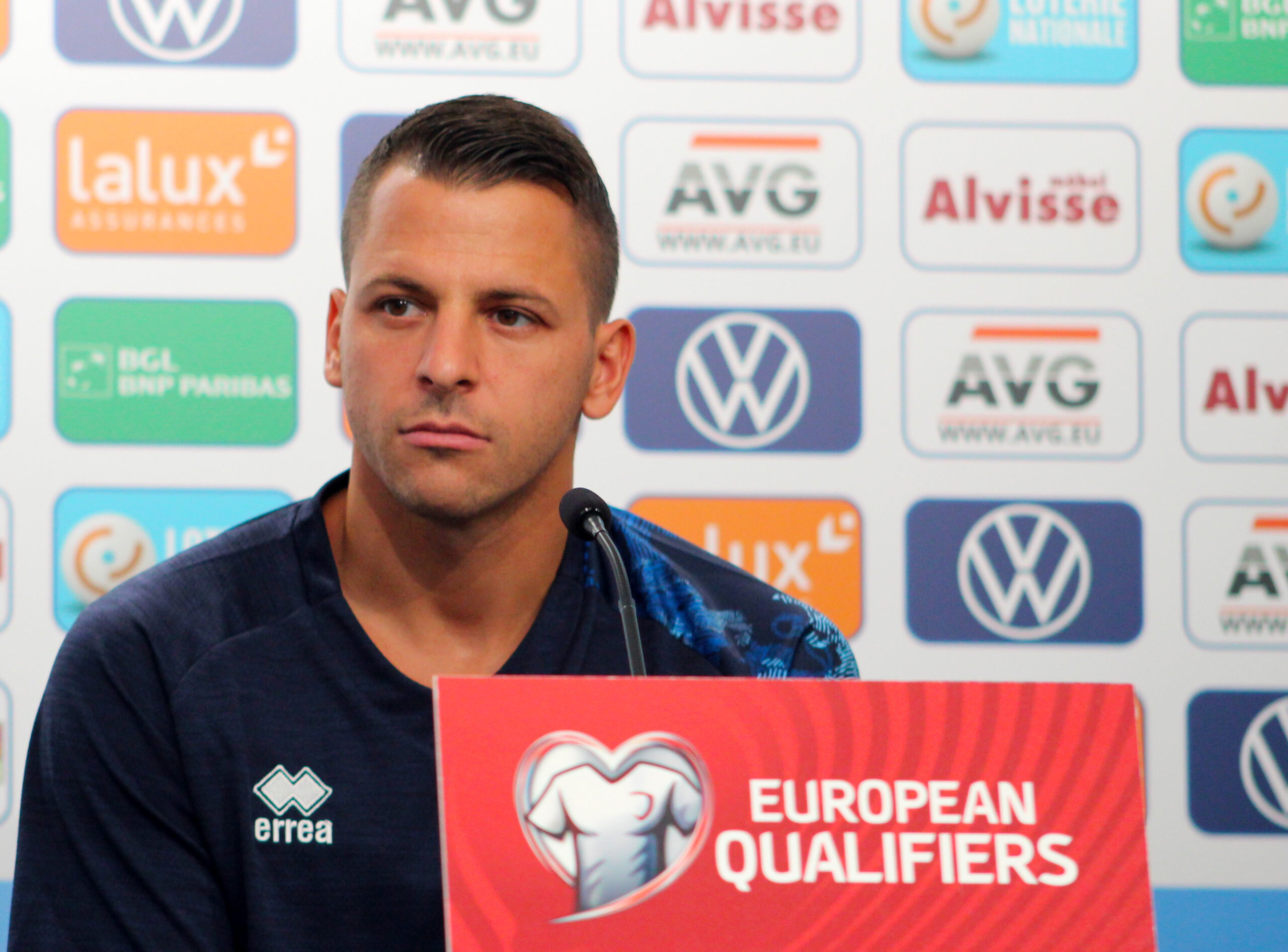 Anthony Moris avant le match Luxembourg-Slovaquie